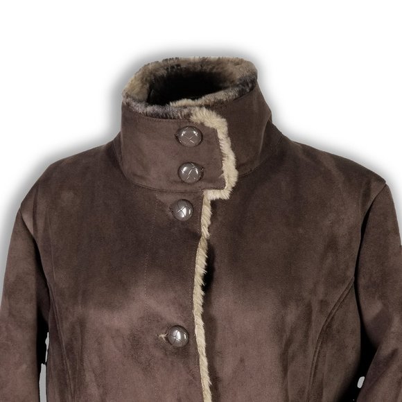 Women's Orvis Shearling Winter Coat - Picture 5 of 12